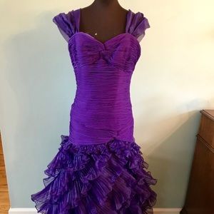 Custom-made evening gown, size 8